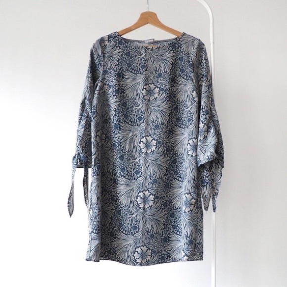 Limited Edition Blue Cornflower William Morris x H&M tunic dress US2 - Picture 12 of 12